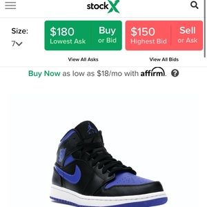 Air Jordan 1 Mid Royal 2020